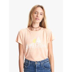 💕MOTHER SUPERIOR💕 Little Sinful T-Shirt Homegrown Orange Cotton Linen M NWOT